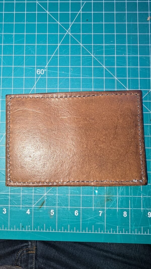 Bi-Fold Veg-Tan Leather Wallet - Image 4